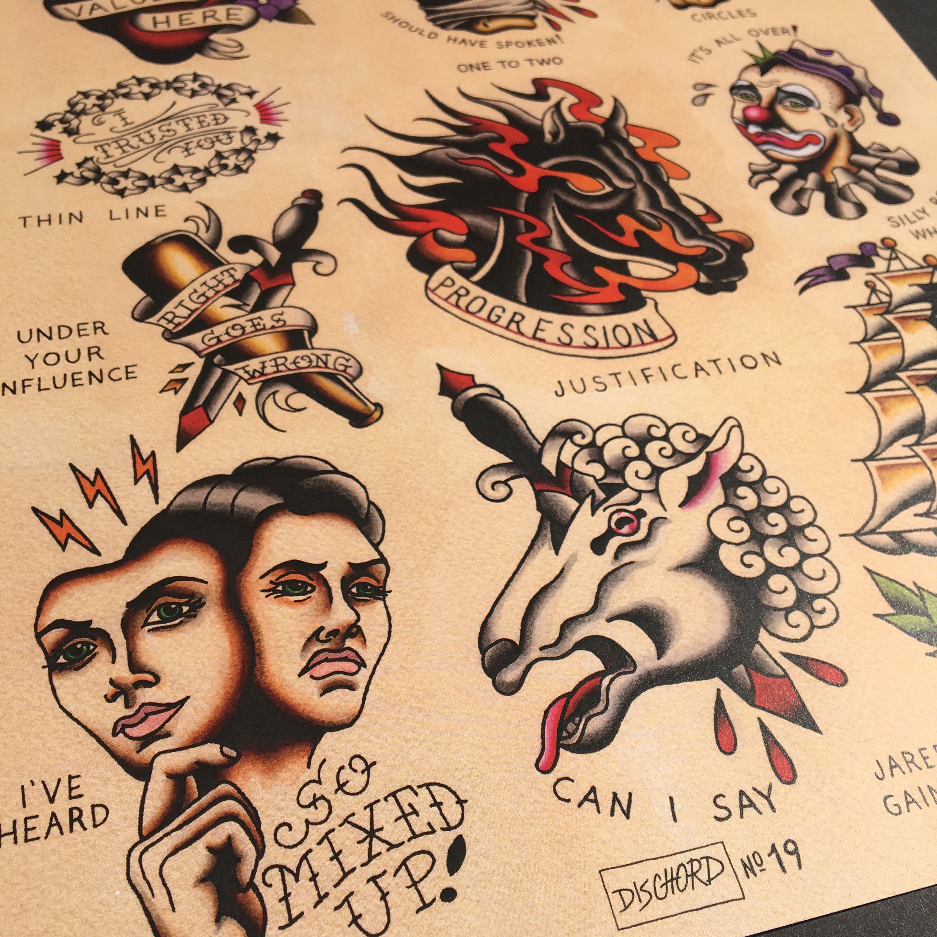 Dag Nasty Can I Say Tattoo Flash - Jared Gaines Art