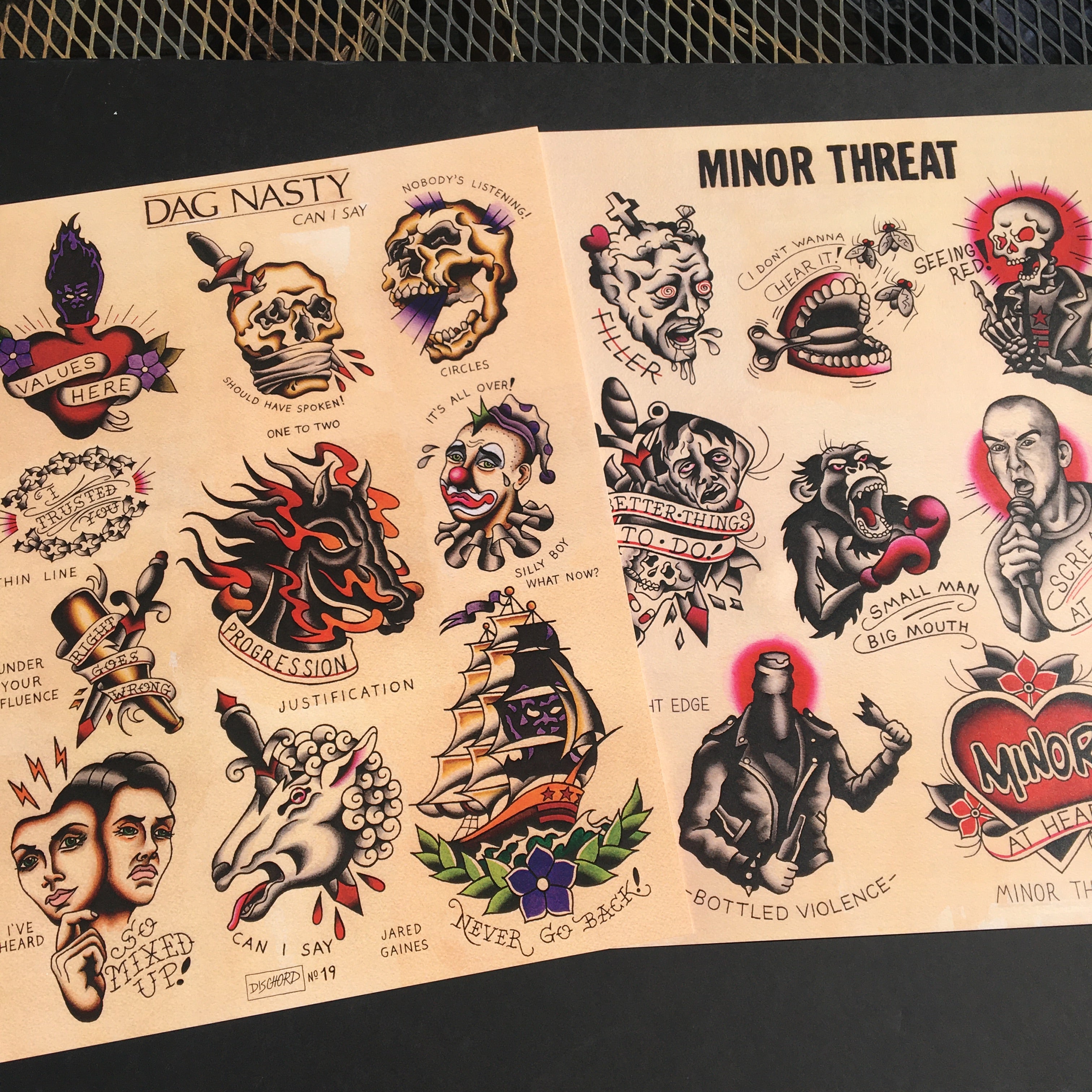 Dag Nasty Can I Say Tattoo Flash - Jared Gaines Art