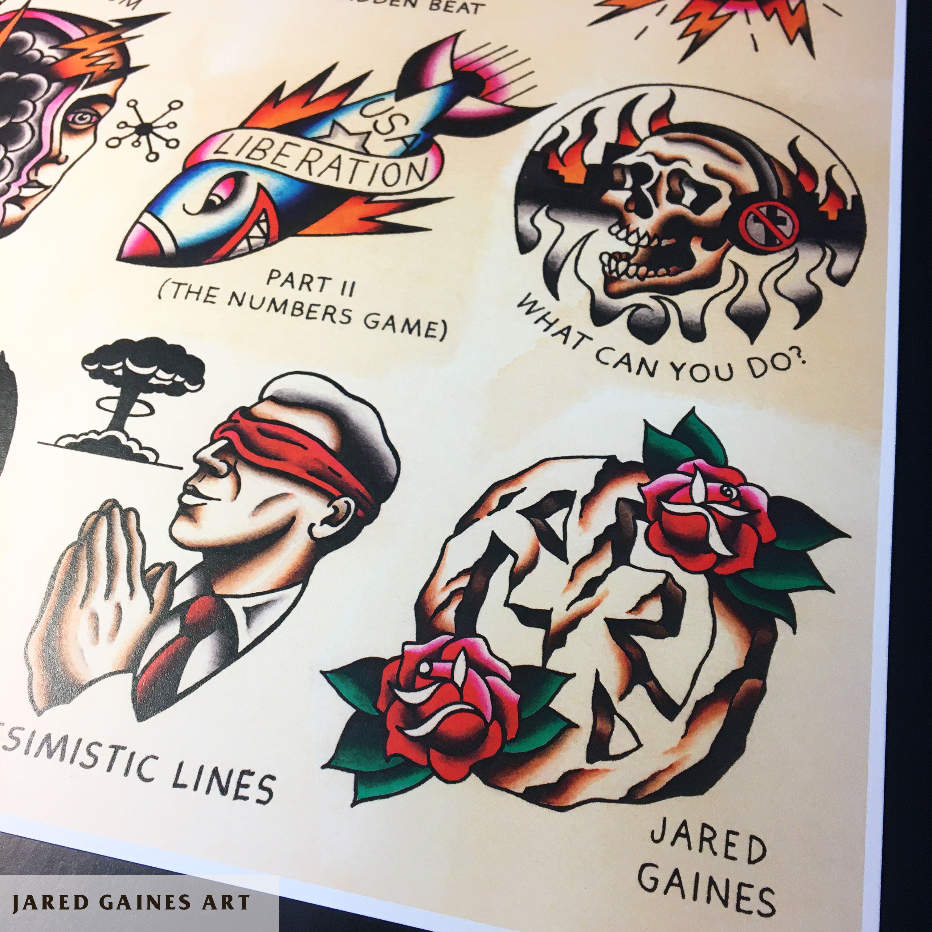 Bad Religion Suffer Tattoo Flash - Jared Gaines Art