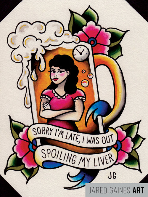 Alkaline Trio - Cooking Wine Print - Jared Gaines Art