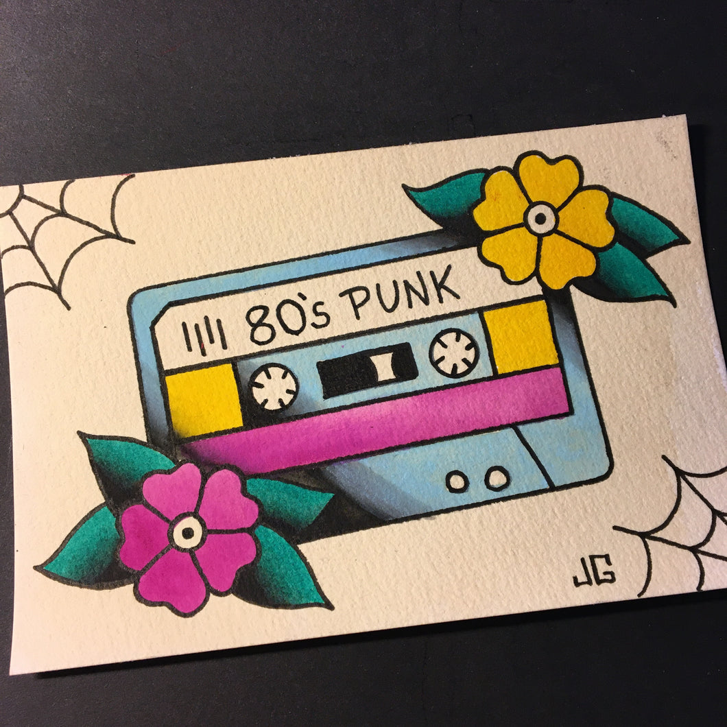 80's Punk Cassette - Jared Gaines Art