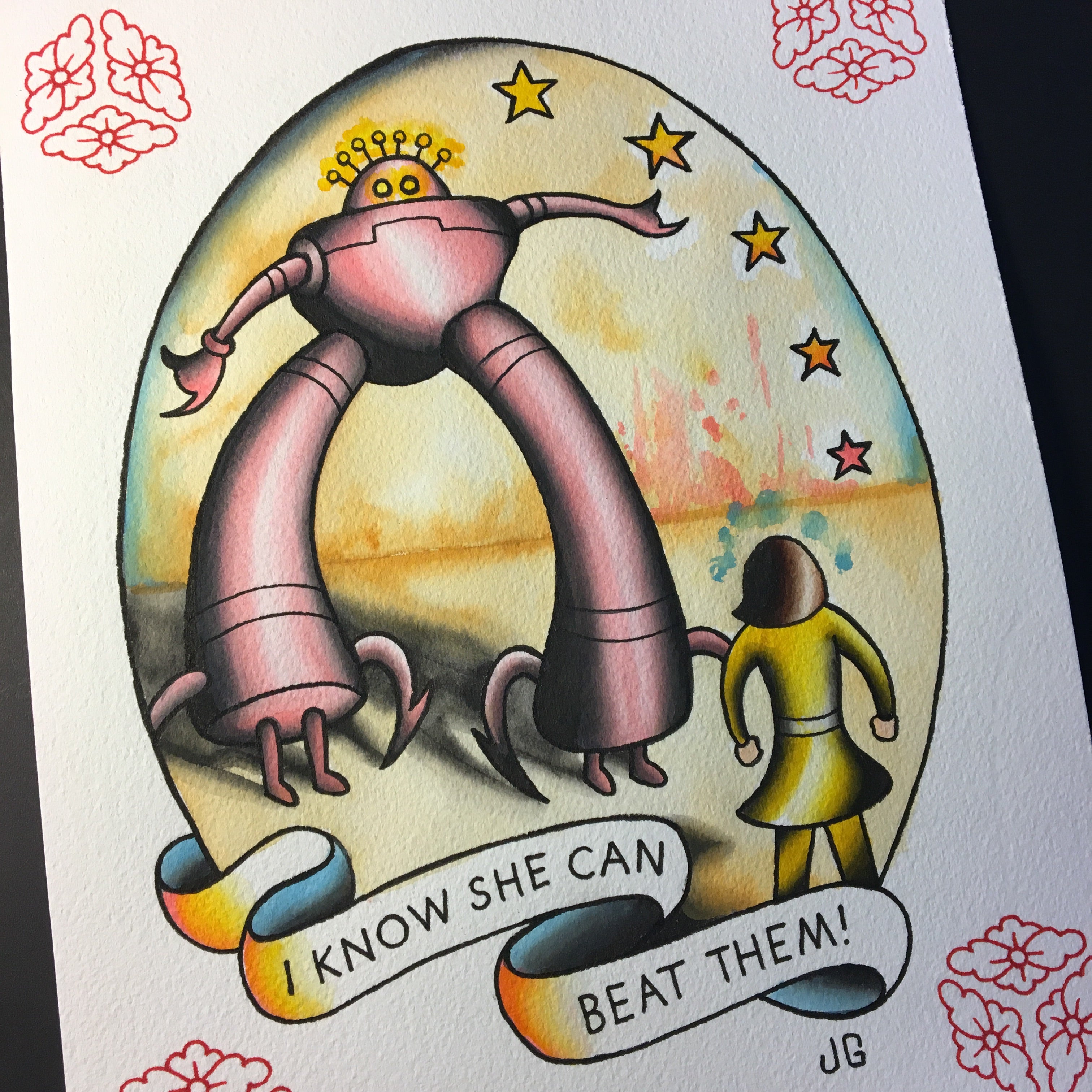Flaming Lips Tattoo Flash - Jared Gaines Art