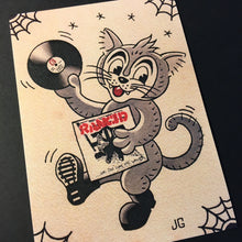 Load image into Gallery viewer, Rancid Cat Tattoo Flash
