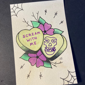 Misfits Valentine Painting