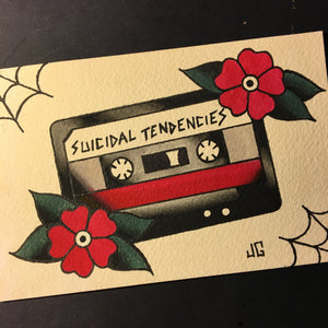 Suicidal Tendencies Cassette - Jared Gaines Art