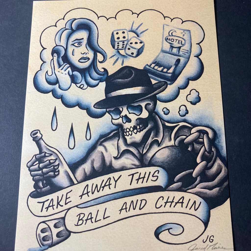 Social Distortion - Ball and Chain Print