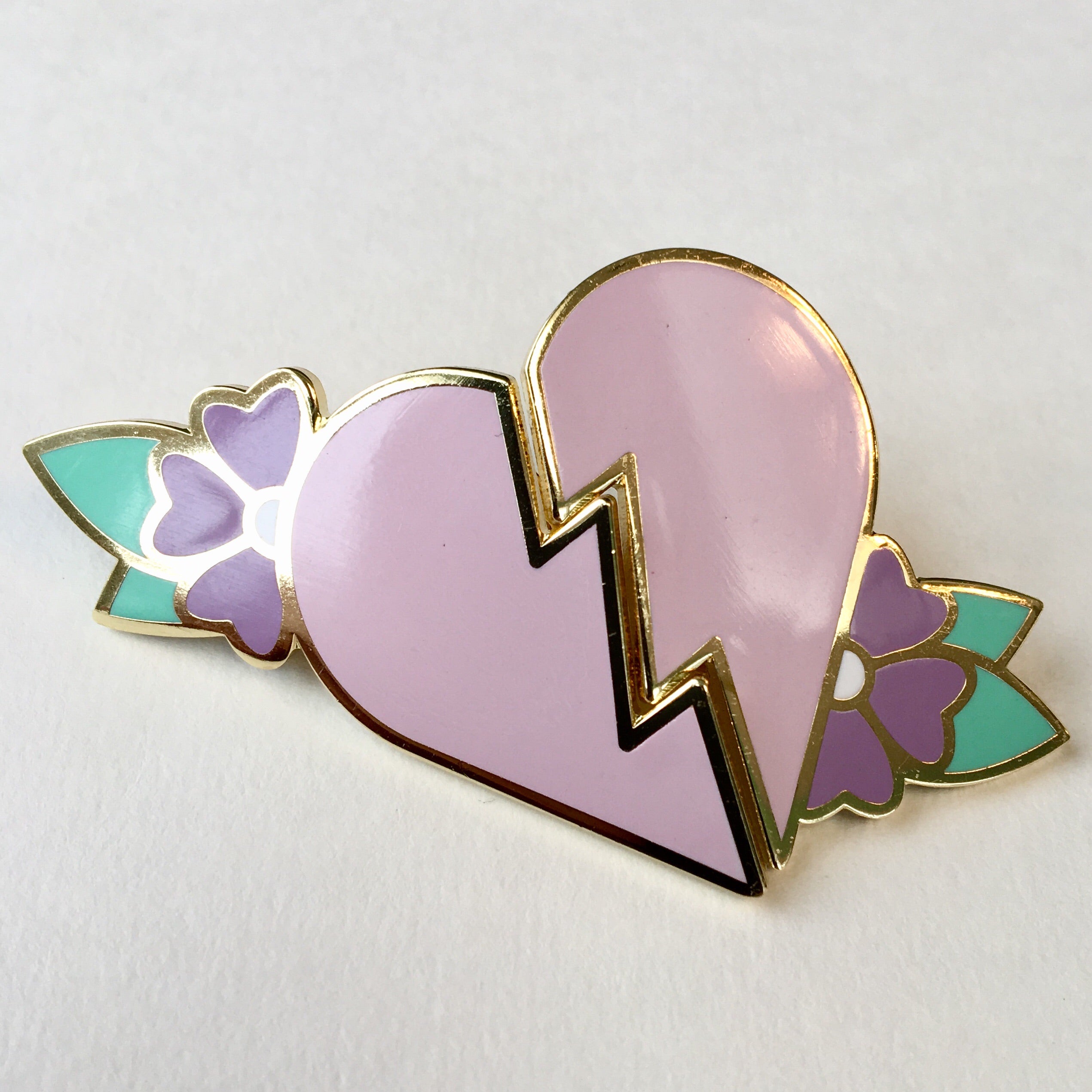 Broken Heart Pin Set - Jared Gaines Art