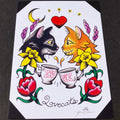 The Cure Tattoo Flash | The Lovecats - Jared Gaines Art