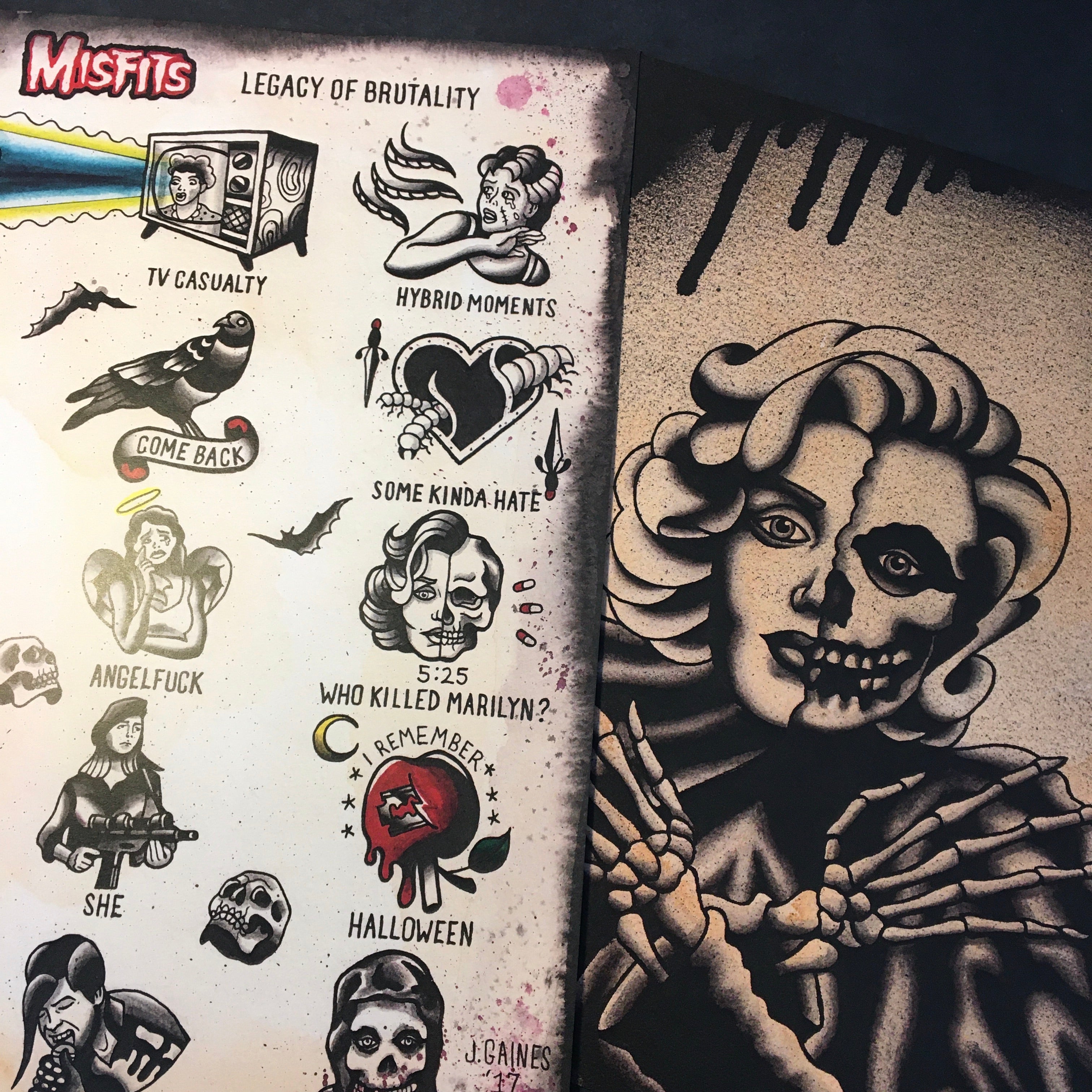 Misfits Who Killed Marilyn Print - Jared Gaines Art