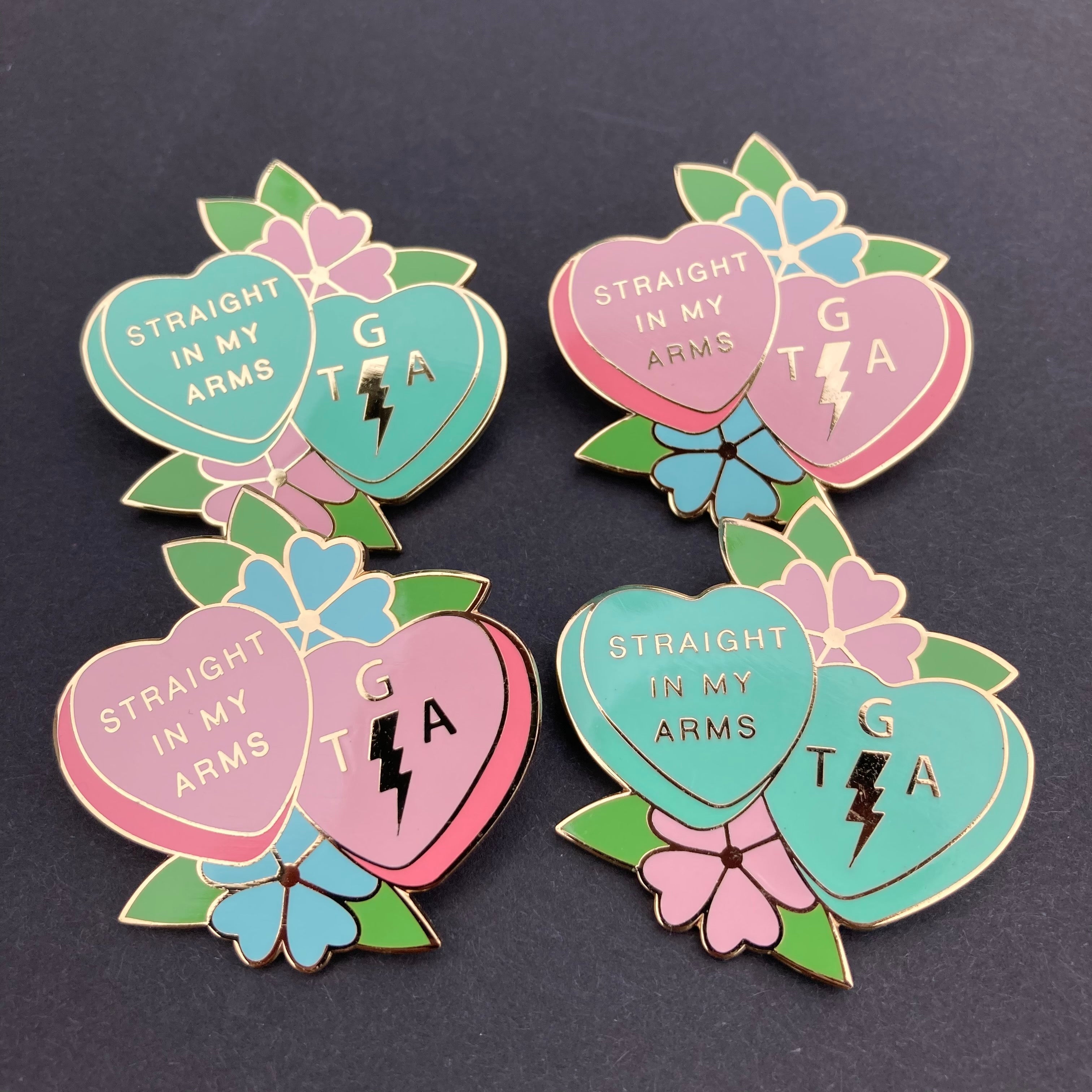 Gaslight Valentine Pin - Jared Gaines Art