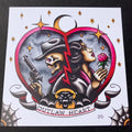 Tiger Army Outlaw Heart Print - Jared Gaines Art