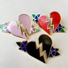 Load image into Gallery viewer, Broken Heart Pin Set - Jared Gaines Art
