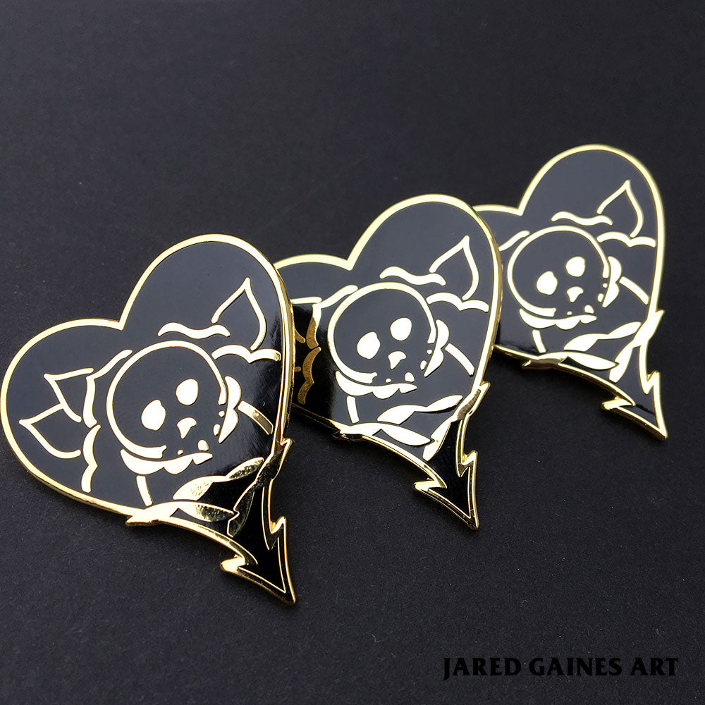 Alkaline Trio Tattoo Pin - Jared Gaines Art