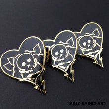 Load image into Gallery viewer, Alkaline Trio Tattoo Pin - Jared Gaines Art
