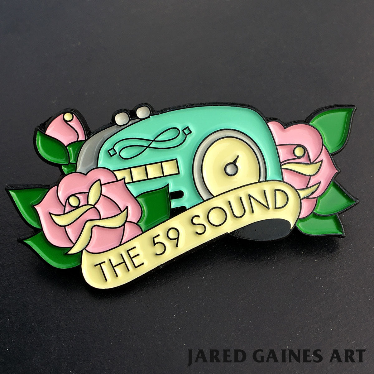 The Gaslight Anthem - 59 Sound Pin - Jared Gaines Art