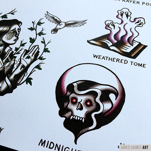 AFI Black Sails Tattoo Flash - Jared Gaines Art