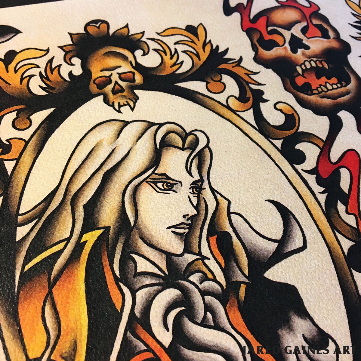 Castlevania Tattoo Flash - Jared Gaines Art