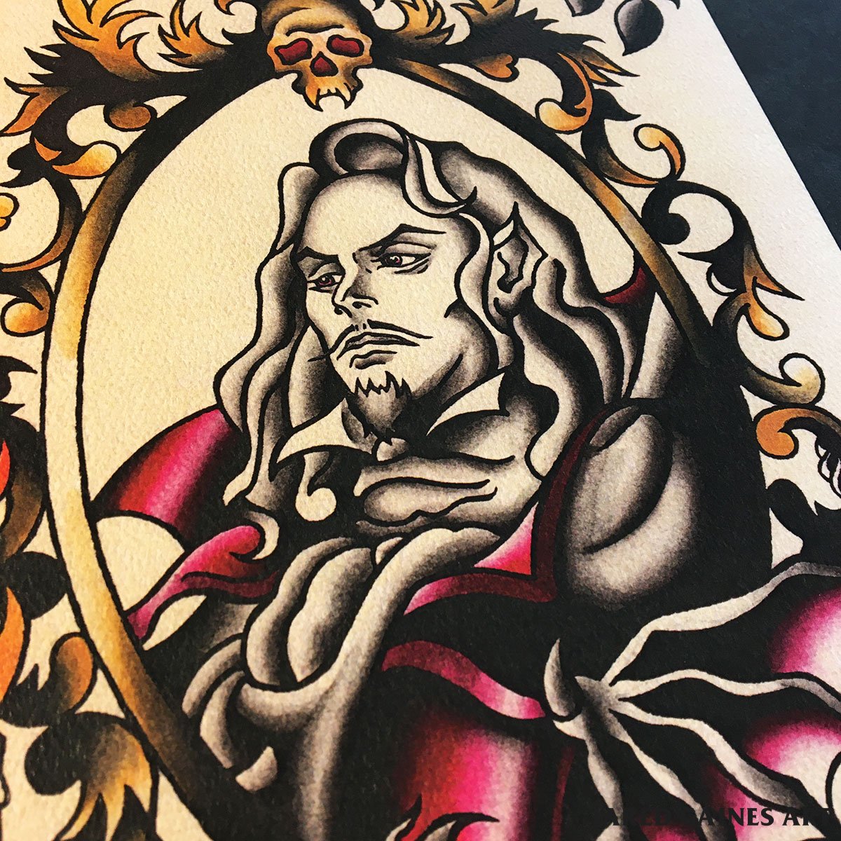 Castlevania Tattoo Flash - Jared Gaines Art