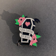 Load image into Gallery viewer, Alkaline Trio Coffin Pin
