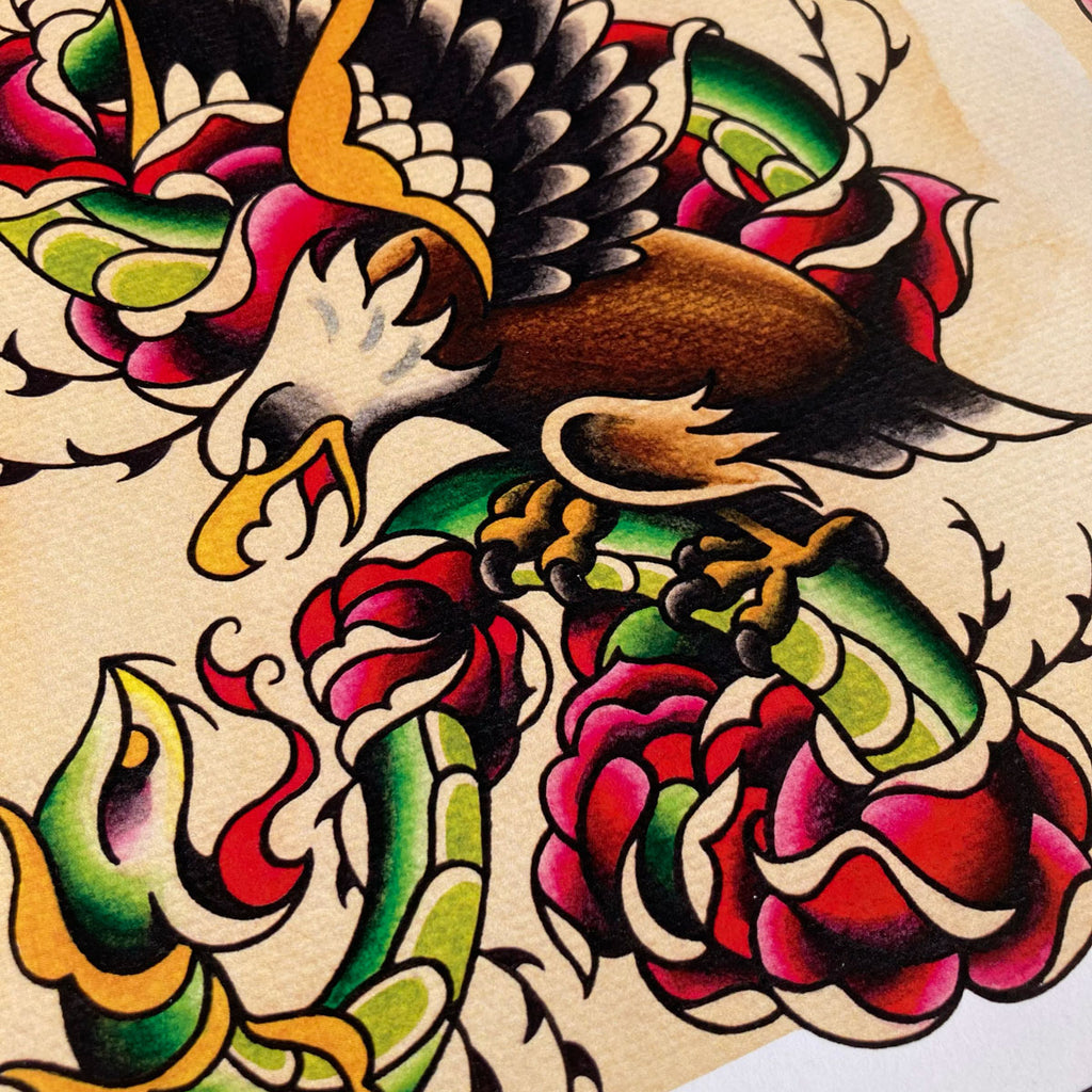Tattoo Flash 1 | Panther Eagle Lady