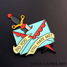 Load image into Gallery viewer, Jawbreaker Letter Pin - Jared Gaines Art
