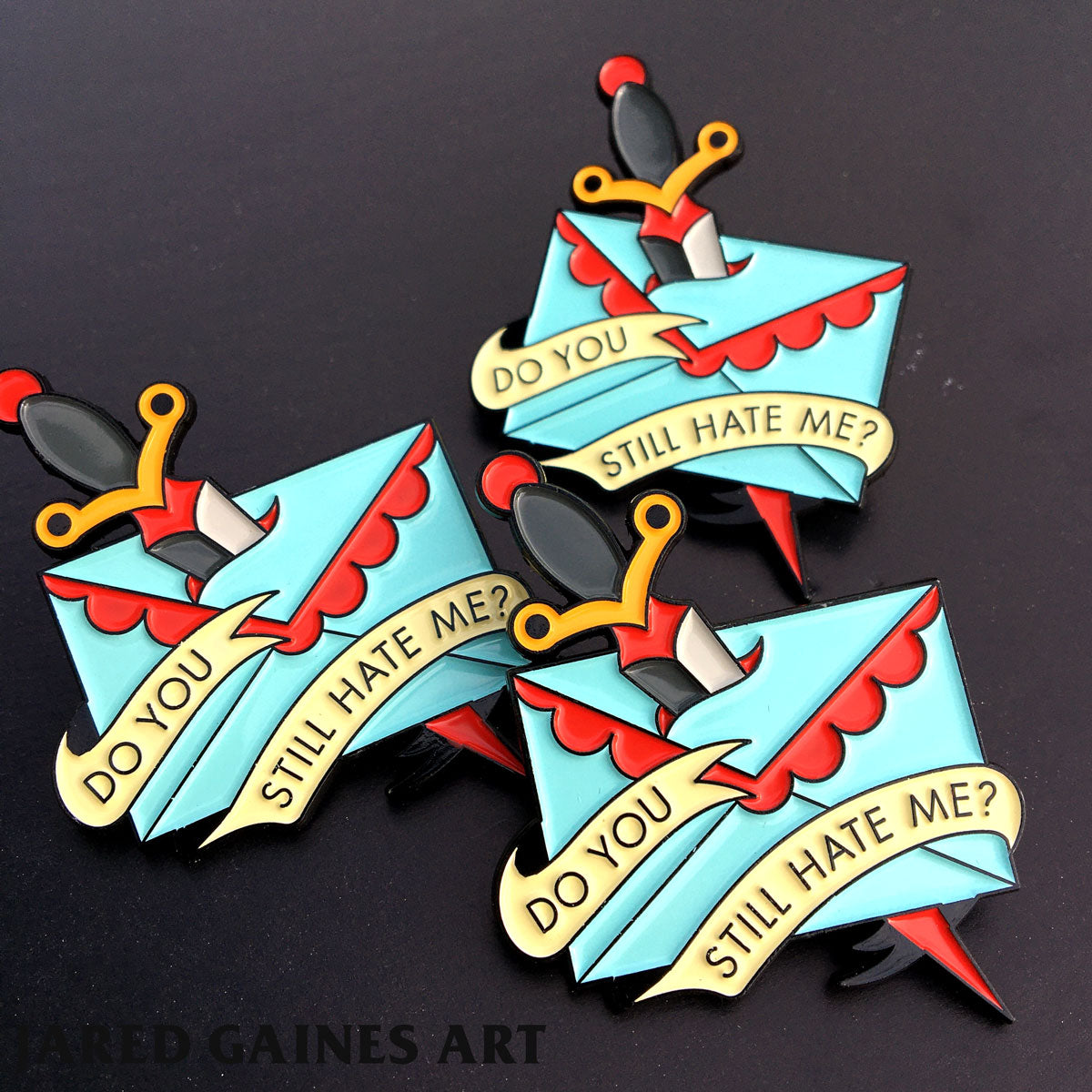 Jawbreaker Letter Pin - Jared Gaines Art