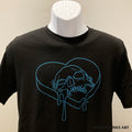 Heart Skull Shirt - Jared Gaines Art