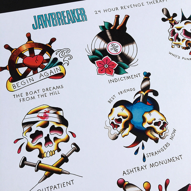 Jawbreaker Tattoo Flash - Jared Gaines Art