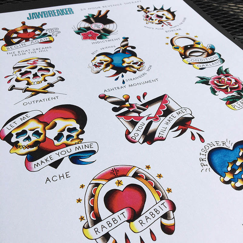 Jawbreaker Tattoo Flash - Jared Gaines Art