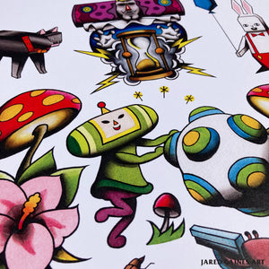 Katamari Damacy Tattoo Flash