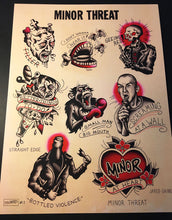 Load image into Gallery viewer, Minor Threat Tattoo Flash - Jared Gaines Art

