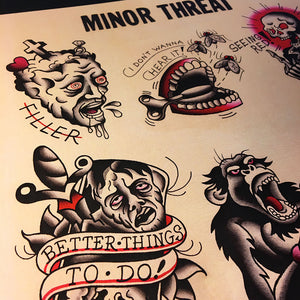 Minor Threat Tattoo Flash - Jared Gaines Art