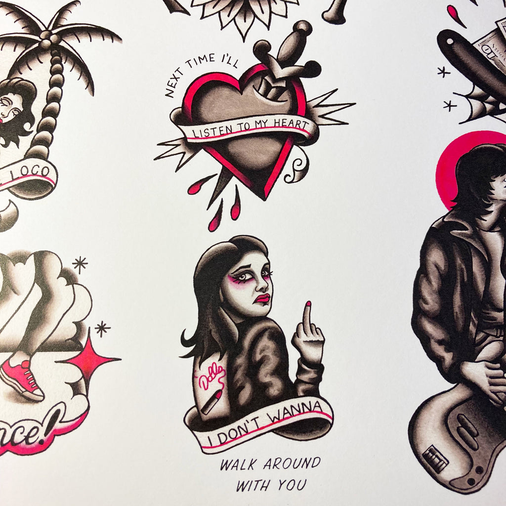 Ramones Tattoo Flash