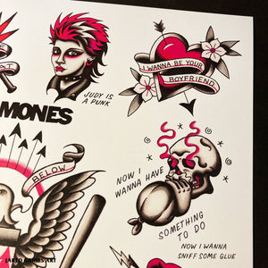 Ramones Tattoo Flash