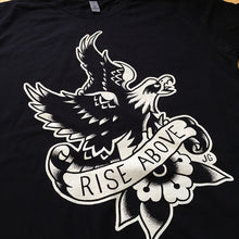 Load image into Gallery viewer, Tattoo Flash Shirt | Rise Above Eagle - Jared Gaines Art
