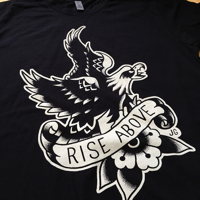 Rise Above Long Sleeve T-Shirt - Jared Gaines Art