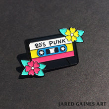 Load image into Gallery viewer, 80&#39;s Punk Cassette Pin
