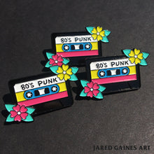 Load image into Gallery viewer, 80&#39;s Punk Cassette Pin
