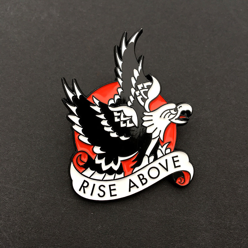 Tattoo Flash Pin | Rise Above - Jared Gaines Art