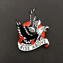 Load image into Gallery viewer, Tattoo Flash Pin | Rise Above - Jared Gaines Art
